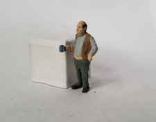 Arttista #1263 - Big Sloppy Man holding Cup - O Scale Figure - Model Trains NEW