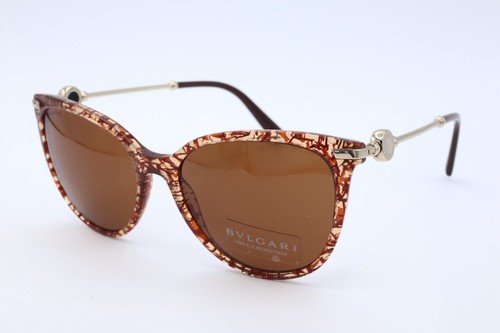 New BVLGARI Women Sunglasses BV8206 5453/73  San Pietrino Medallion Brown - Picture 1 of 7