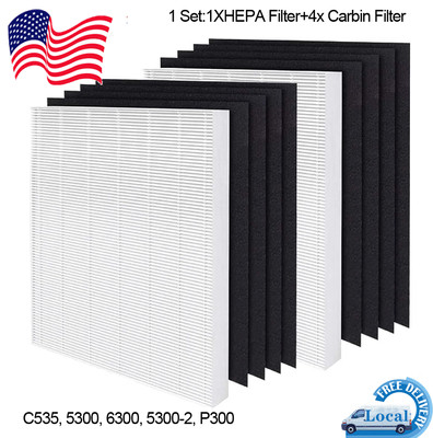  Air Purifier True Filter +Pre Filter A For Winix 115115 C535, 5300-2,P300,5300