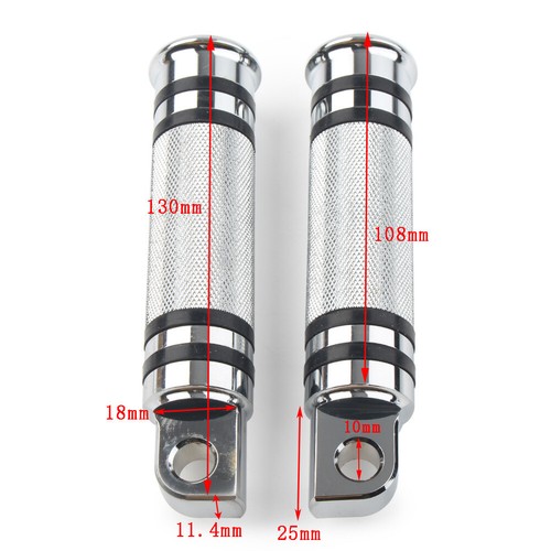 Chrome Aluminum Foot Pegs Male Mounts Foot Rest Footpegs for Harley Sportster - Picture 13 of 13