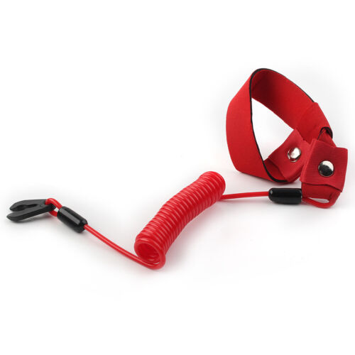 Stop Kill Key Floating Safety Wrist Lanyard Red For Yamaha Jet Ski Wave Runner - Picture 2 of 10