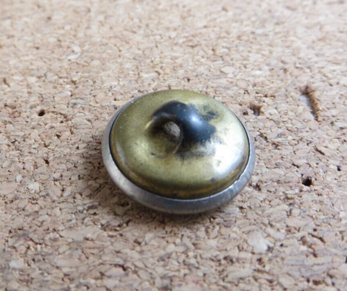 Small Antique/Vintage Gold/Silver Metal Shank Button Cupid Angel 15mm #118 - Picture 3 of 5