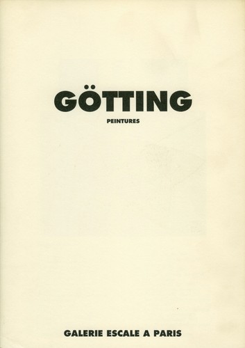 GOTTING TRIPTYQUE CARTON INVITATION EXPOSITION PEINTURES GALERIE ESCALE 1992 - Picture 4 of 6