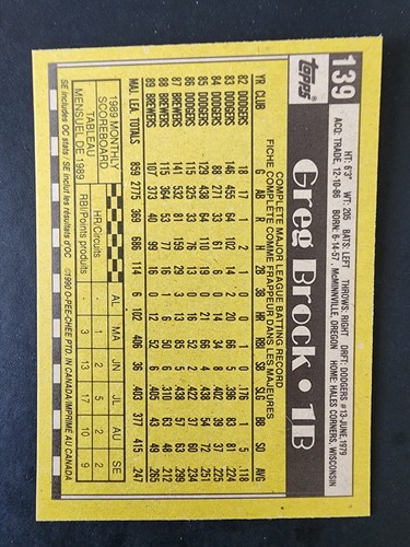 1990 Topps O-Pee-Chee Baseball Cards 1-200 RC HOF Pick From Drop Down Menu FCS - Picture 280 of 402