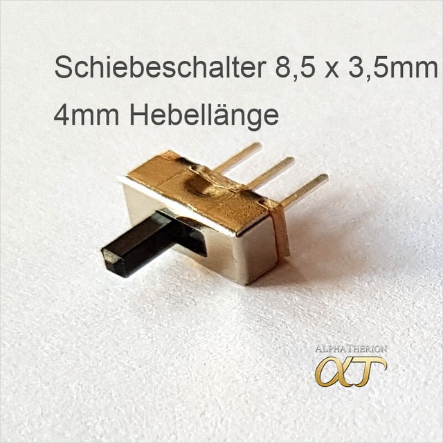 Schiebeschalter Microschalter 8 5 x 3 5mm - 4 mm - 2 54 mm Lochraster 3 5 10 20 Schiebeschalter Microschalter 8 5 x 3 5mm - 4 mm - 2 54 mm Lochraster 3 5 10 20