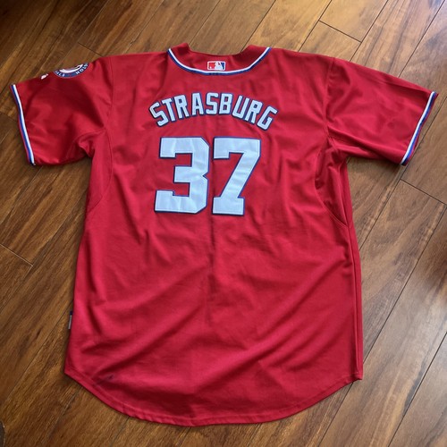Stephen Strasburg Washington Nationals Baseball Jersey Men's Size 54 Red MLB #37 - Picture 7 of 11