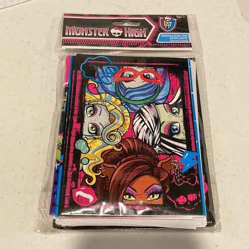 Neu! MONSTER HIGH Ghoulicious Stickerbogen & Notizkarten Set 2012
