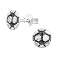 FußBall Kinder Ohrringe 925 Silber FüR MäDchen Ohrstecker Schmuck Geschenk