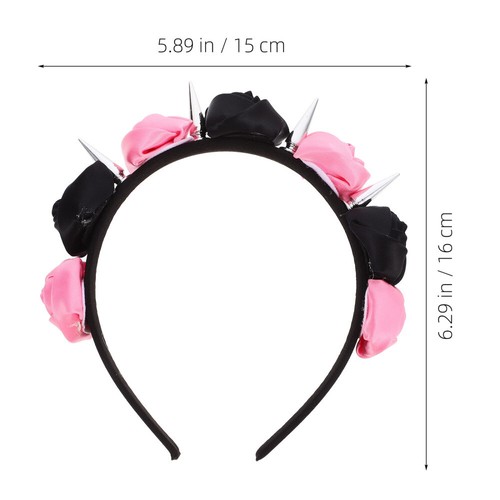 Halloween Headband Rose Hair Clasp Halloween Headdress Headwear Party Favors - Afbeelding 5 van 12