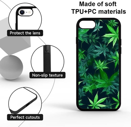 kawaii Weed leaves For Apple iPhone Google Motorola Moto Phone Covers - 第 14/25 張圖片