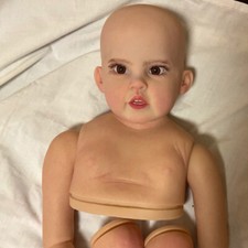 30inch Reborn Baby Doll Unassembled Part Hand-Rooted Hair Painted Kit