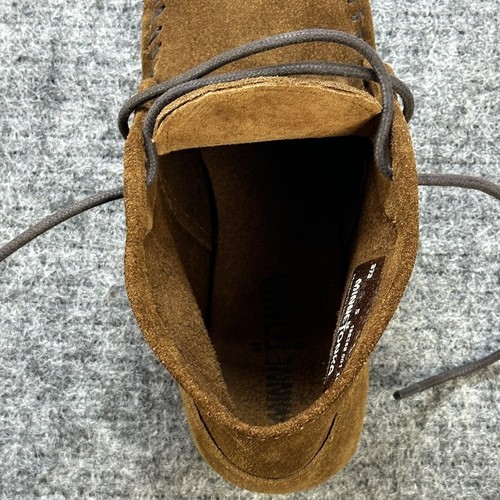 Minnetonka Moccasins Shoes Women 5 Brown Boots Wedge Leather Chukka 373 - Picture 14 of 14