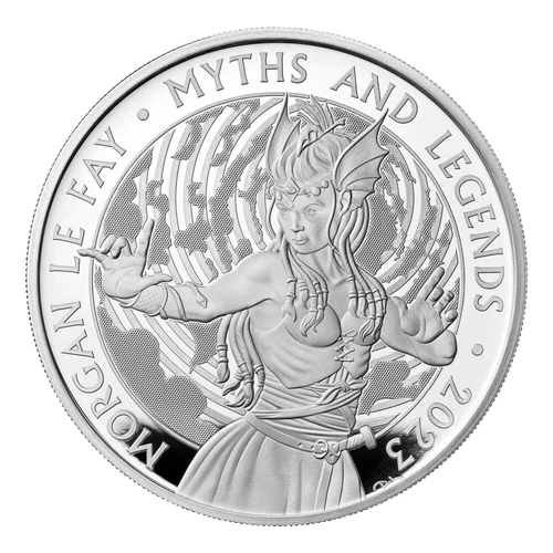 UK Great Britain £2 2023 Silver 1oz. NGC PF70 First Releases 'Morgan Le Fay'
