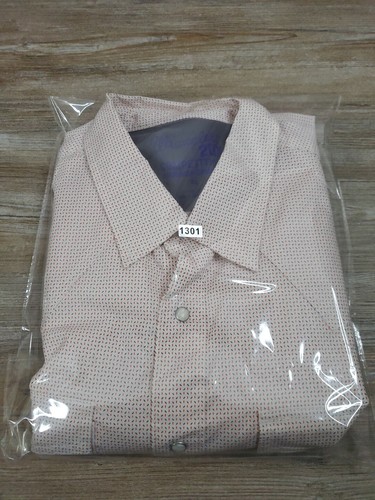 Wrangler Shirt Mens XL 20 X Competition Pearl Snap Cream Flecked Western Cowboy - Picture 17 of 17