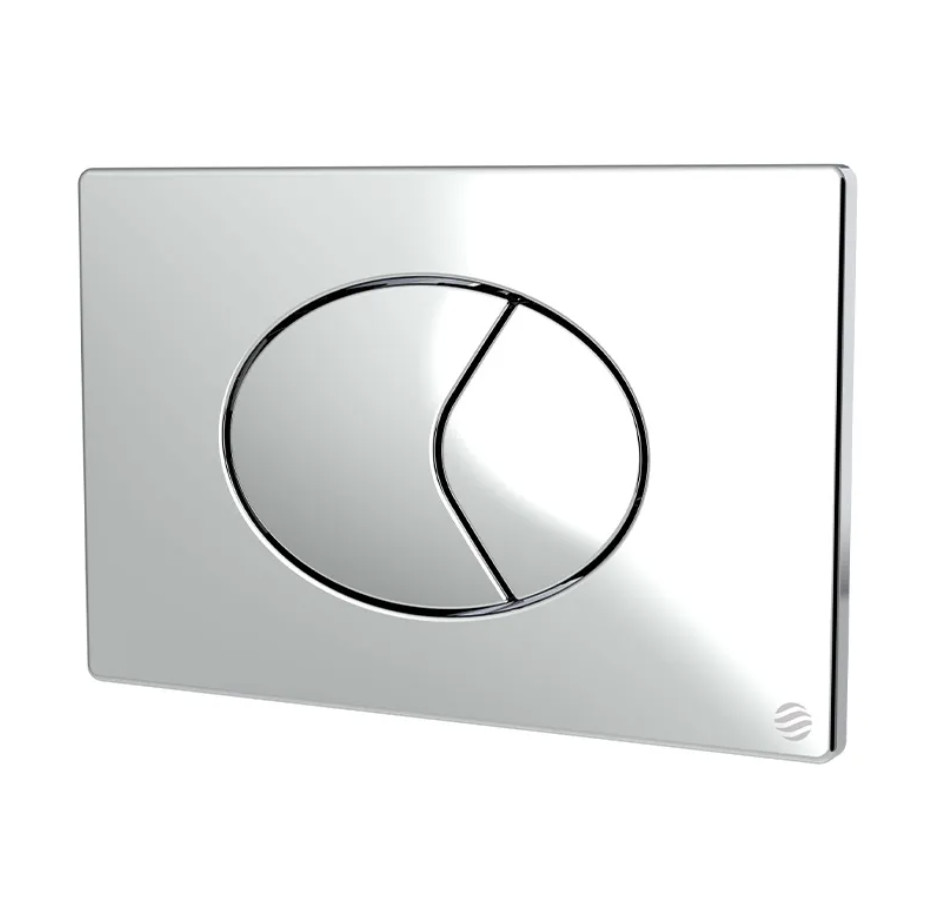 (322903) Dudley Chrome Oyster Dual flush Push Plate