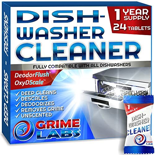 Dishwasher Cleaner Deodorizer Descaler Tablets 24 Pack Heavy Duty Deep Clean And - Picture 1 of 9