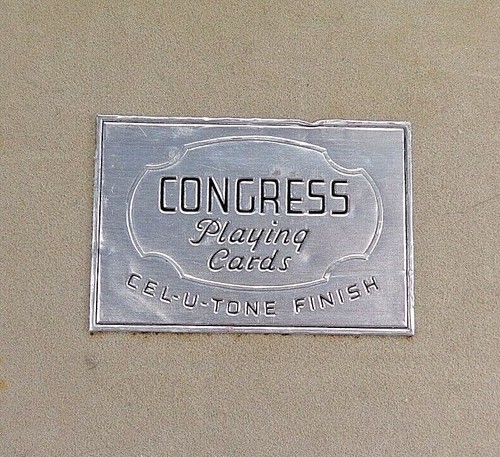 Vintage Congreso 2 barajas de cartas, en caja con cajón, ilustraciones florales - Imagen 4 de 9