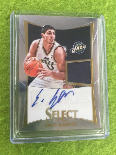 ENES KANTER FREEDOM AUTO ROOKIE JERSEY CARD RC 2012-13 Panini Select RPA  # /199 - Picture 7 of 12