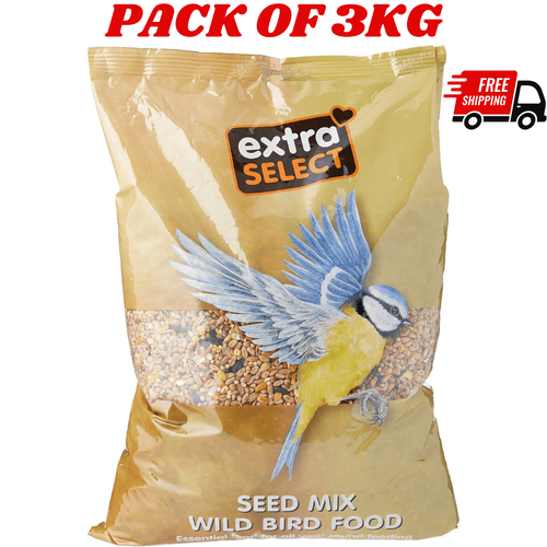 Extra Select Wild Bird Seed Mix Black Sunflower Seeds, Millet, Wheat Small Birds - Picture 4 of 29