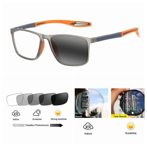 Men Women Retro Rivet Transition Photochromic Negative Nearsight Glass -1.0~-8.0 - Bild 11 von 14