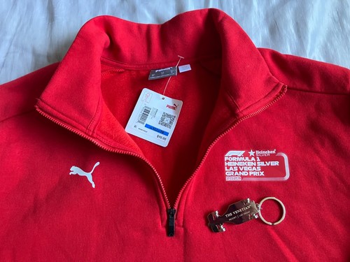 NEW FORMULA 1 LAS VEGAS GRAND PRIX F1 2023 STAFF PUMA JACKET XL + 2024 KEYCHAIN - Picture 2 of 4