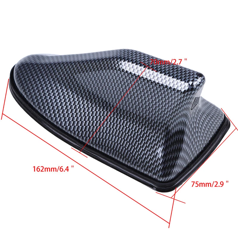 Universal Shark Fin Car Roof Cover W/ FM/AM Antenna Aerial Radio Signal Decor - Image 4 of 4