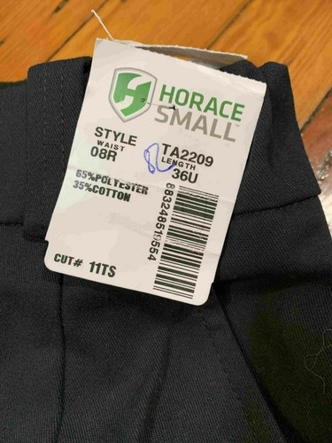 Horace Small Women’s Uniform Pants Navy Cotton Blend Waist 08R Length 36U - Picture 4 of 4