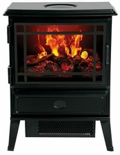 Dimplex Burlington Black Cast Iron Electric Fireplace Suite