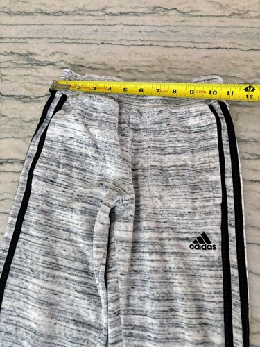 Adidas Girls Soft Terry Grey Ankle Length Sweatpants Size S 7-8 - Picture 7 of 10