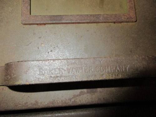 Antique Baker Vawter Company Steel Metal Industrial File Storage Cabinet 1918 - Picture 11 of 11