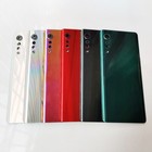 Do LG Velvet 5G G900 Szklana bateria Tylna tylna pokrywa drzwi Obudowa Etui z obiektywem