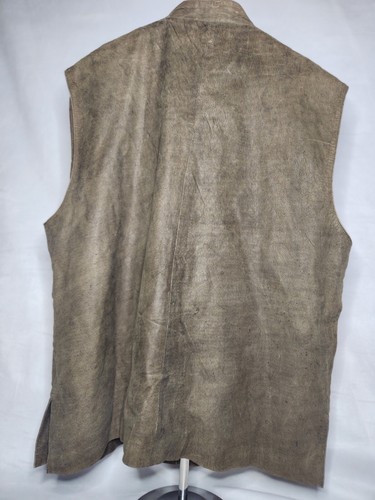 Vintage FLASH High Quality Real Leather Vest Brown (measurements In pictures) - Picture 2 of 9