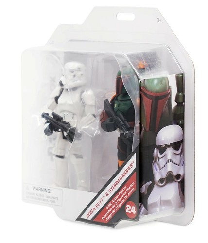Disney Star Wars Toybox Boba Fett And Storm Trooper 5" Action Figure 2022 SEALED - Picture 7 of 7