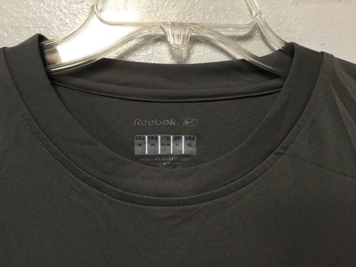 Reebok Moisture Management Athletic Shirt Cross Fit Size XL Gray New Y5 - Picture 2 of 6