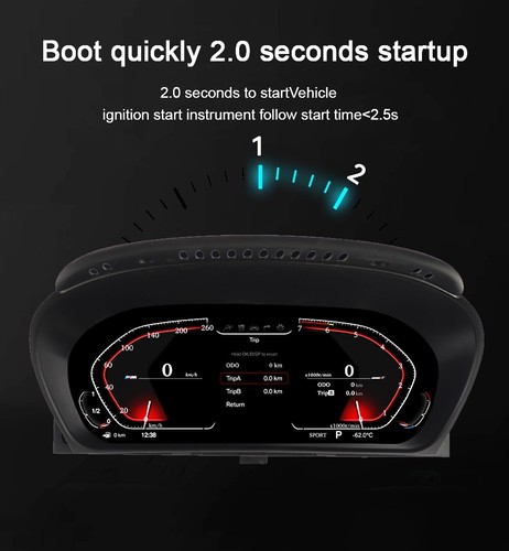 12.3 Instrument Car Digital Cluster Meter LCD Dashboard For BMW X6 E71 2006-2013 - Bild 9 von 14