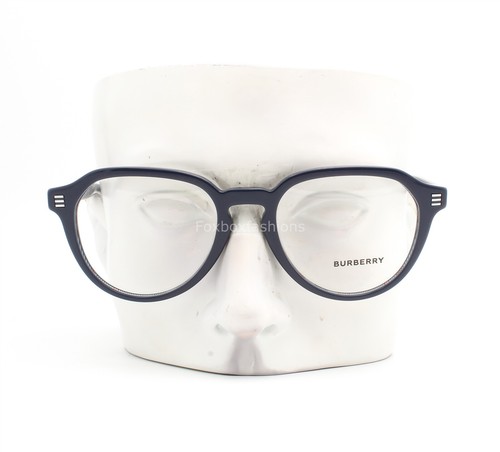 Burberry Eyeglasses Glasses Archie BE 2368 3956 Blue on Navy Check Plaid 52mm - Picture 7 of 10
