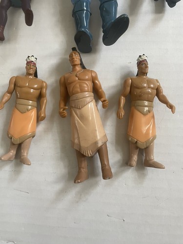 Pocahontas Action Figures Lot (6) Disney John Smith Powhatan Vtg 90s - Picture 2 of 6