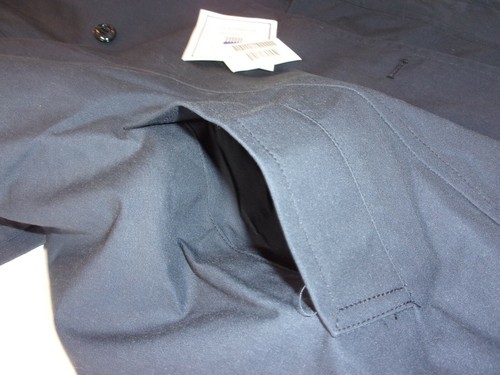 NWT DSCP USAF US AIR FORCE BLUE ALL WEATHER TRENCH OVER COAT 16 SHORT LD 48 - Picture 9 of 12