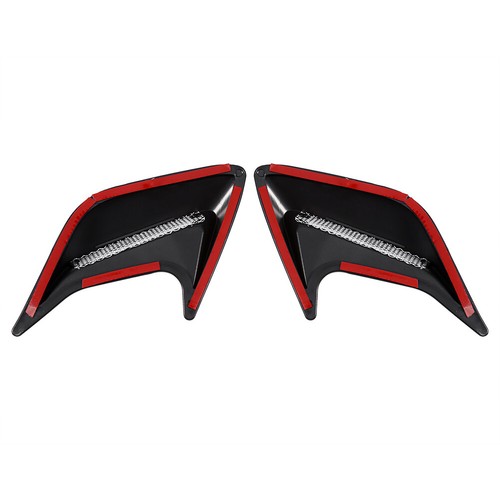 £ 2Pcs Black Car Decorative Air Scoop Outlet Flow Intake Hood Vent Bonnet - Picture 8 of 11