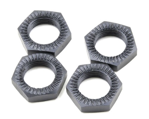 Tekno RC Serrated Wheel Nut Set (Gun Metal) (4) [TKR5116] - Picture 1 of 2