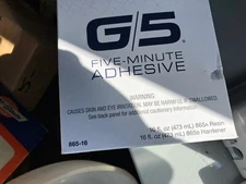G/5 Adhesive 2-Part Pint #865-16- new and unopened Make Offer