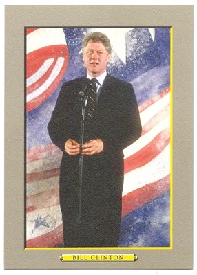 Bill Clinton Topps Turkey Red Cabinet Card Ebay