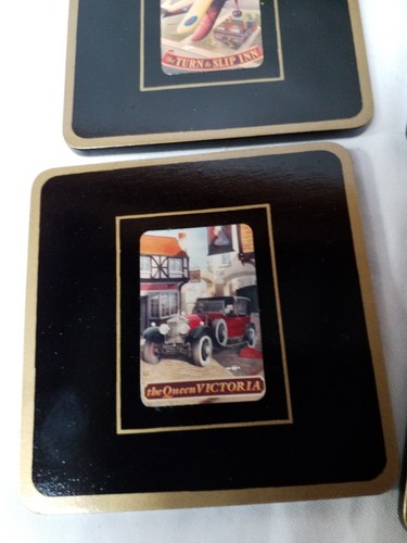 Vintage Coasters Set "The Famous Brittish Pub Sign Collection" Pub World England - Picture 7 of 13