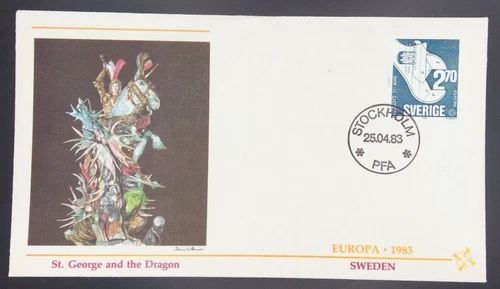Sweden, EUROPA 1983 - Achievements of Human Genius Set FDC