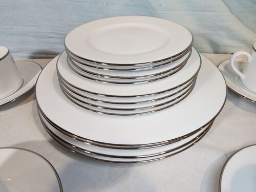 ROYAL WORCESTER, Classic Platinum Dining Set, 20 Pc. Service for 4, ALL NICE! - Picture 2 of 24
