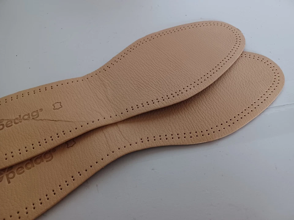 Plantillas cómodas de cuero Pedag talla 43 EE. UU. 10 M EE. UU. cuero filtro carbono amortiguación Foto 4 de 4