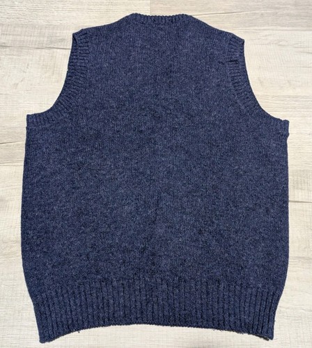 Vintage The Moors Shetland Wool Lord Jeff Sweater Vest Mens Sz L Cozy Knit  - Picture 3 of 5