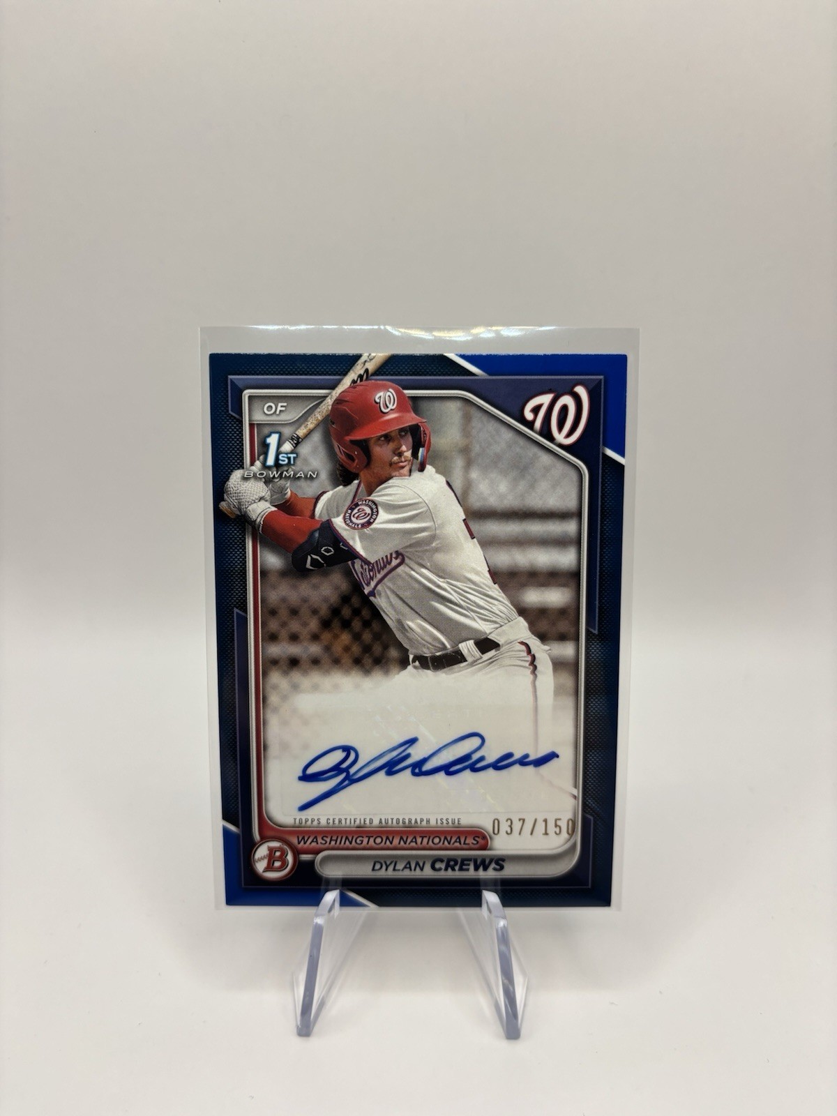 2024 Bowman 1st Dylan Crews Nationals Auto Blue Parallel /150 PPRA-DC