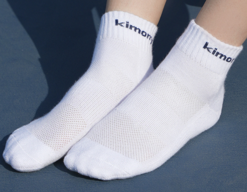 Kimony Men’s Mid Crew Sports Socks 5 Pairs White NWT KSSN501-M1 - Picture 2 of 6