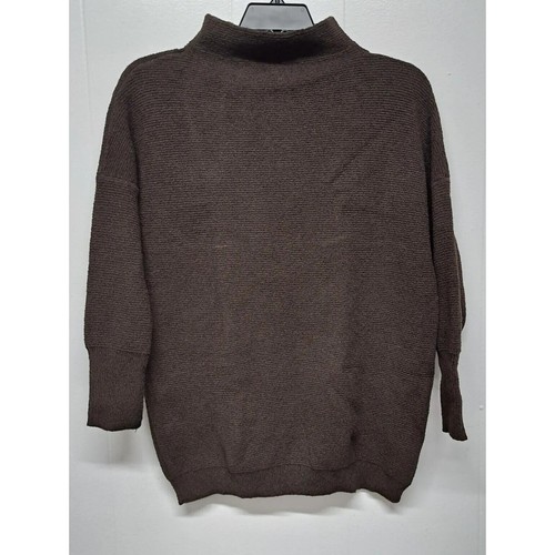 Black Tape Women's Turtleneck Sweater, Brown Size S - Picture 1 of 13